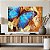 Quadro Decorativo Canvas Pintura de Borboleta Azul Estilo Nórdico Horizontal - Imagem 5