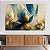Quadro Decorativo Canvas Floral Flores Aquarelas Abstratas Horizontal - Imagem 3