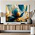 Quadro Decorativo Canvas Floral Flores Aquarelas Abstratas Horizontal - Imagem 4