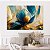 Quadro Decorativo Canvas Floral Flores Aquarelas Abstratas Horizontal - Imagem 5