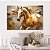 Quadro Decorativo Canvas Cavalo Abstrato Espatulado Horizontal - Imagem 5