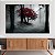 Quadro Decorativo Canvas Paisagem Árvore em Tons Vermelhos Horizontal - Imagem 2