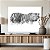 Quadro Decorativo Canvas Animal Silhueta de Tigre Preto e Branco Horizontal - Imagem 4