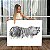 Quadro Decorativo Canvas Animal Silhueta de Tigre Preto e Branco Horizontal - Imagem 1