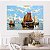Quadro Decorativo Canvas Paisagem Pintura à Óleo Barcos a Vela Horizontal - Imagem 5