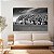 Quadro Decorativo Canvas Animal Silvestre Zebras na água Preto e Branco Horizontal - Imagem 2