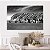 Quadro Decorativo Canvas Animal Silvestre Zebras na água Preto e Branco Horizontal - Imagem 5