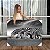 Quadro Decorativo Canvas Animal Silvestre Zebras na água Preto e Branco Horizontal - Imagem 1