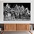 Quadro Decorativo Canvas Animal Silvestre Zebras Preto e Branco Horizontal - Imagem 3
