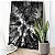Quadro Decorativo Canvas Paisagem de Copas das Árvores Preto e Branco Vertical - Imagem 3