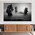 Quadro Decorativo Canvas Paisagem Rochas ao Mar Black and White Horizontal - Imagem 3
