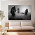 Quadro Decorativo Canvas Paisagem Rochas ao Mar Black and White Horizontal - Imagem 2