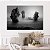 Quadro Decorativo Canvas Paisagem Rochas ao Mar Black and White Horizontal - Imagem 4