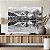 Quadro Decorativo Canvas Paisagem Lago na Floresta Black and White Horizontal - Imagem 4