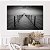 Quadro Decorativo Canvas Paisagem Ponte ao Mar Black and White Horizontal - Imagem 4