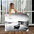 Quadro Decorativo Canvas Paisagem de Barco No Lago Black and White Horizontal - Imagem 1