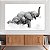 Quadro Decorativo Canvas Animais Selvagens Família de Elefantes Horizontal - Imagem 3