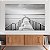 Quadro Decorativo Canvas Paisagem Ponte sobre a Água Black and White Horizontal - Imagem 2