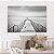 Quadro Decorativo Canvas Paisagem Ponte sobre a Água Black and White Horizontal - Imagem 5