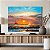Quadro Decorativo Canvas Paisagem Pintura a Óleo Barco navegando ao mar sob Por do Sol Horizontal - Imagem 5