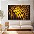 Quadro Decorativo Canvas Composição de Folhas Douradas Horizontal - Imagem 2