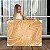 Quadro Decorativo Canvas Folhas de Palmeiras Douradas Envelhecidas Horizontal - Imagem 1