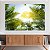 Quadro Decorativo Canvas Paisagem Folhas de Palmeiras Sob o Sol Horizontal - Imagem 3