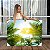 Quadro Decorativo Canvas Paisagem Folhas de Palmeiras Sob o Sol Horizontal - Imagem 1