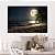 Quadro Decorativo Canvas Paisagem Praia ao Luar Horizontal - Imagem 5