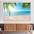 Quadro Decorativo Canvas  Paisagem Praia com Palmeiras Horizontal - Imagem 3