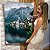 Quadro Decorativo Canvas Paisagem de Hallstatt Vilarejo nos Alpes Áustria Vertical - Imagem 6