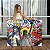 Quadro Decorativo Canvas Asbtrato Arte de Rua com Grafite Estátua da Liberdade Horizontal - Imagem 1