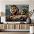 Quadro Decorativo Canvas Animal Selvagem Leão de Judá Rei da Floresta nas Montanhas Horizontal - Imagem 5