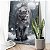 Quadro Decorativo Canvas Animal Selvagem Puma Caminhando na Neve Vertical - Imagem 3