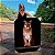 Quadro Decorativo Canvas Animal Selvagem Puma Sentada Fundo Preto Vertical - Imagem 2
