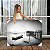 Quadro Decorativo Canvas Paisagem de Ponte e Barco No Lago Black and White Horizontal - Imagem 1