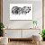 Quadro Decorativo Flutuante Animal Silhueta de Tigre Preto e Branco Horizontal - Imagem 2