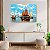 Quadro Decorativo Flutuante Paisagem Pintura à Óleo Barcos a Vela Horizontal - Imagem 2