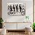 Quadro Decorativo Flutuante Pintura Grafite Bike Cinza Horizontal - Imagem 2