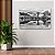 Quadro Decorativo Flutuante Paisagem Lago na Floresta Black and White Horizontal - Imagem 4