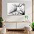 Quadro Decorativo Flutuante Paisagem Dente de Leão Black and White Horizontal - Imagem 2