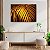 Quadro Decorativo Flutuante Composição de Folhas Douradas Horizontal - Imagem 2