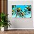 Quadro Decorativo Flutuante Paisagem Tropical Coqueiros Horizontal - Imagem 4