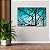 Quadro Decorativo Flutuante Paisagem Arvores Galhos Secos Céu Azul Horizontal - Imagem 4