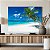 Quadro Decorativo Canvas Paisagem Praia com Palmeiras Horizontal - Imagem 3