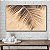 Quadro Decorativo Flutuante Paisagem Sombra de Palmeiras na areia Horizontal - Imagem 3