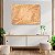 Quadro Decorativo Flutuante Folhas de Palmeiras Douradas Envelhecidas Horizontal - Imagem 2