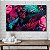 Quadro Decorativo Flutuante Paisagem de Folhas Coloridas Horizontal - Imagem 3
