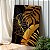 Quadro Decorativo Canvas Folhas e Costela de Adão Abstratas Vertical - Imagem 3