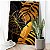 Quadro Decorativo Canvas Folhas e Costela de Adão Abstratas Vertical - Imagem 1